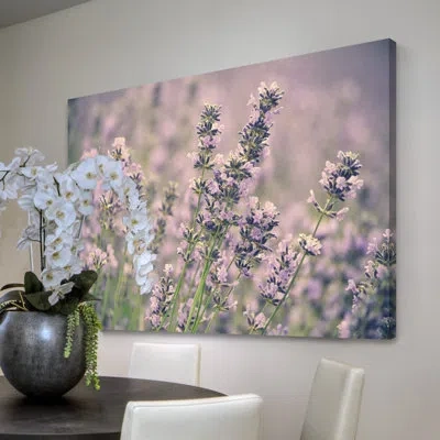 Marmont Hill 'lavender' By Robin Delean Painting Print On Wrapped Canvas In Green;pink