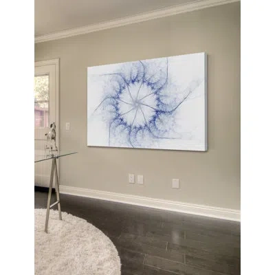 Marmont Hill Loneliness - Wrapped Canvas Graphic Art Print In Blue