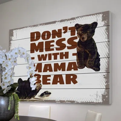 Marmont Hill “mama Bear” Graphic Art In Brown