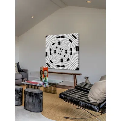 Marmont Hill 'momentary Exclusion' Painting Print On Wrapped Canvas In Black;white