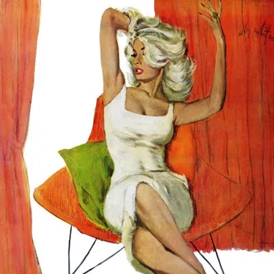 Marmont Hill Mother Is A Movie Queen By Coby Whitmore - Wrapped Canvas Print In Red