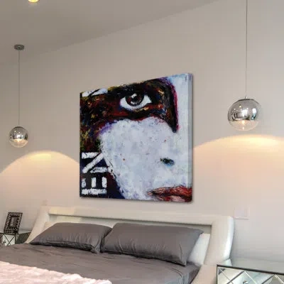 Marmont Hill "my Lady" Print On Wrapped Canvas In Black;brown