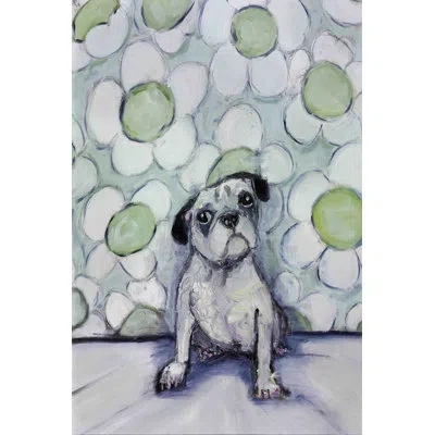 Marmont Hill 'my Next Painting' By Tori Campisi Painting Print On Wrapped Canvas In White;green;gray