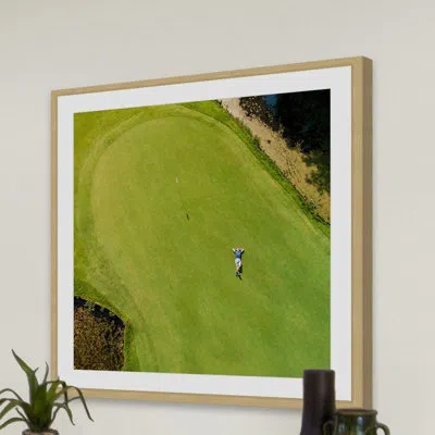 Marmont Hill 'on The Green' By Karolis Janulis Framed Painting Print In Brown;green