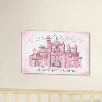 Marmont Hill "once Upon A Time 2" By Reesa Qualia Painting Print On Wrapped Canvas In Pink