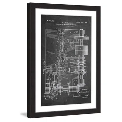 Marmont Hill 'paper Clip 1899 Chalk' By Steve King Framed Painting Print In Black;white