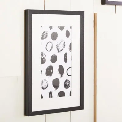 Marmont Hill 'paranoia' Framed Painting Print In Black;white