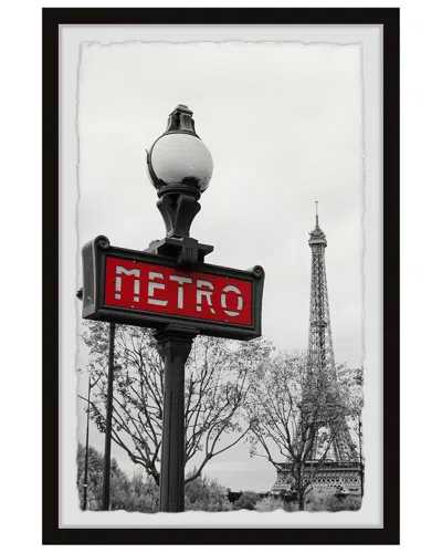 Marmont Hill Paris Metro Subway Framed Print In Multicolor