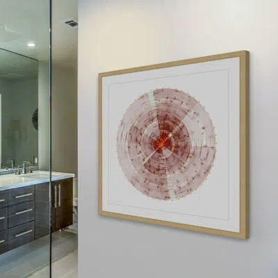 Marmont Hill Perfect Circle - Picture Frame Graphic Art Print In Red