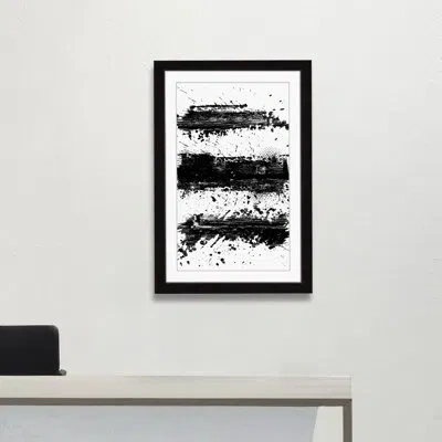 Marmont Hill Picture Frame Print On Paper In Black