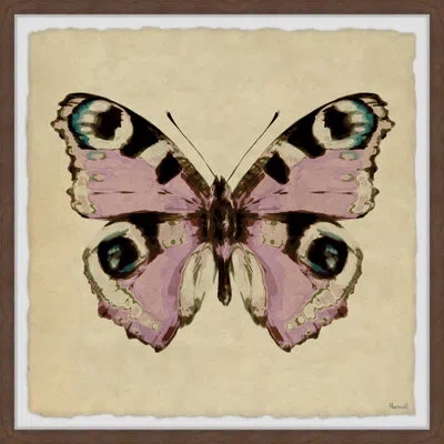 Marmont Hill Pink And Black Spotted - Picture Frame Print In Brown