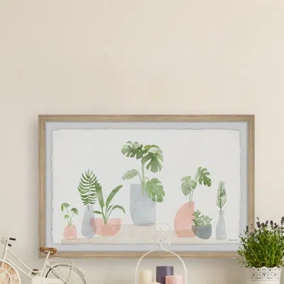 Marmont Hill Plant Haven Ii - Picture Frame Painting Print On Paper In Brown;white;green