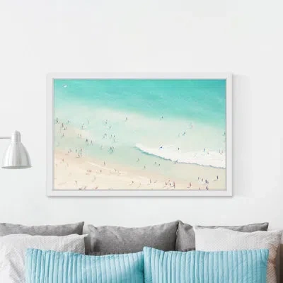 Marmont Hill 'playing In The Surf' By Ingrid Beddoes Framed Painting Print