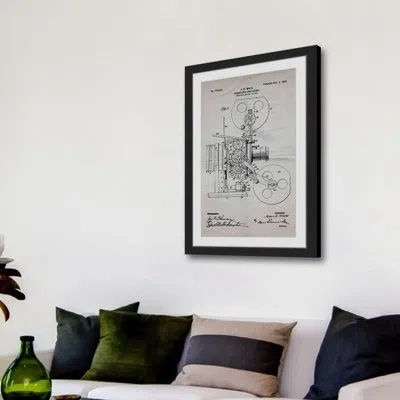 Marmont Hill 'projector 1902 Old Paper' By Steve King Framed Painting Print In Black;brown
