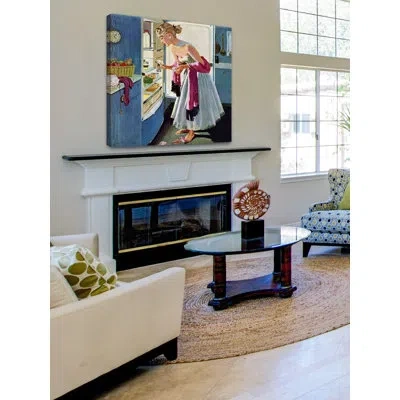 Marmont Hill Prom Momento By M. Coburn Whitmore Painting Print On Wrapped Canvas In Blue;pink