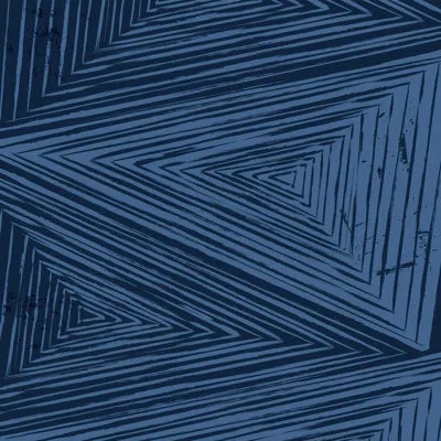 Marmont Hill 'pyramid Views' Painting Print On Wrapped Canvas In Blue