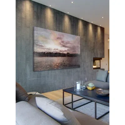 Marmont Hill 'red Sky At Night 2' By Irena Orlov Painting Print On Wrapped Canvas In Brown;pink