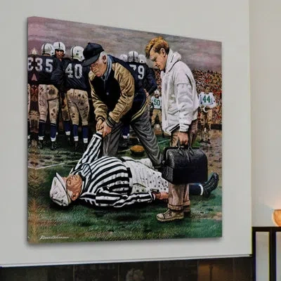 Marmont Hill Ref Out Cold By Stevan Dohanos Painting Print On Wrapped Canvas In Green;gray