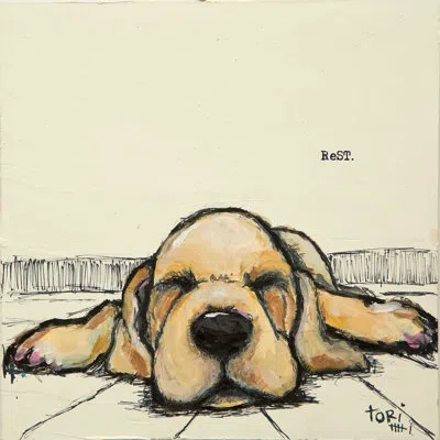 Marmont Hill Rest - Wrapped Canvas Print In Beige