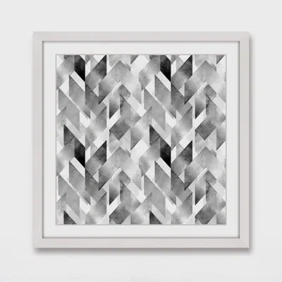 Marmont Hill 'ribbon Crossing' - Picture Frame Graphic Art Print On Paper In White Framed