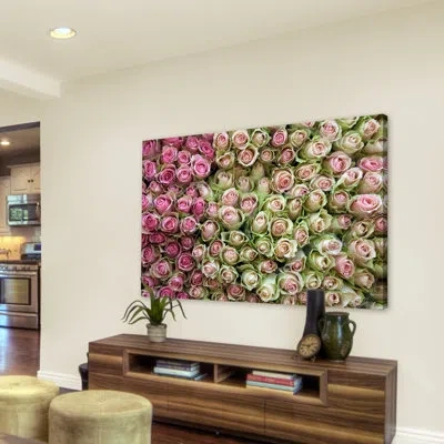 Marmont Hill 'roses In Pink' By Jody Stuart Painting Print On Wrapped Canvas In White;pink