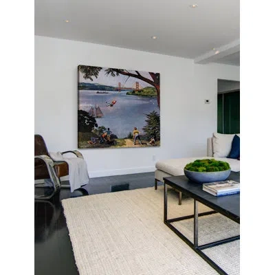 Marmont Hill San Francisco Bay Boys By John Falter Painting Print On Wrapped Canvas In Blue;green