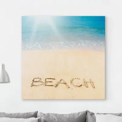 Marmont Hill Sandy Beach - Print On Canvas In Wrapped Canvas