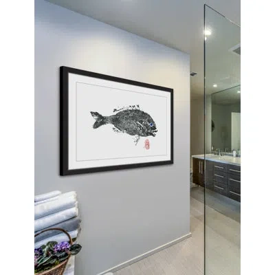 Marmont Hill 'sea Perch' Framed Painting Print In White;gray