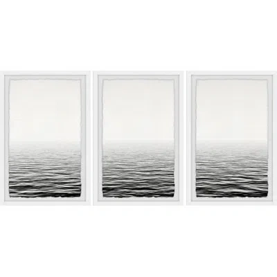 Marmont Hill Shade Of Sunset By  - 3 Piece Single Picture Frame Print Set In Black;white