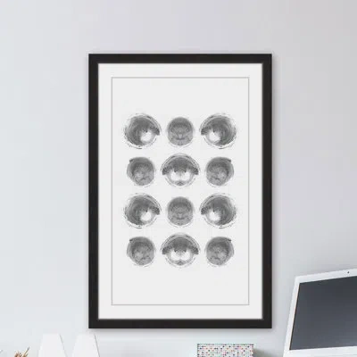 Marmont Hill 'shells' - Picture Frame Graphic Art Print On Paper In Gray