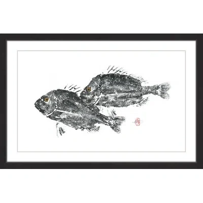 Marmont Hill 'snap Snap' Framed Painting Print In Black;white
