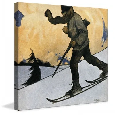 Marmont Hill Snowshod Hunter By Heinrich Pfeifer Painting Print On Wrapped Canvas In Multi