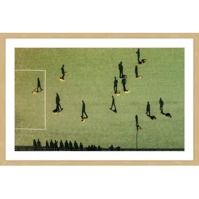 Marmont Hill 'soccer' By Karolis Janulis Framed Painting Print In Green
