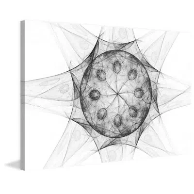 Marmont Hill 'spiritual Emanation' Painting Print On Wrapped Canvas In Black;white