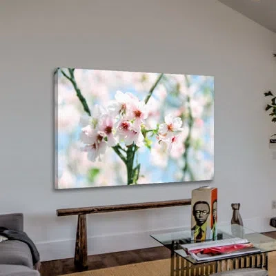Marmont Hill 'spring Blooming' By Irena Orlov Painting Print On Wrapped Canvas In Blue;white