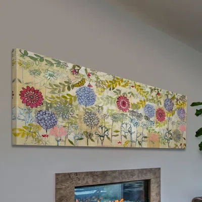 Marmont Hill 'spring Garden' By Maria Pezzano Painting Print On Wrapped Canvas In Green;gray