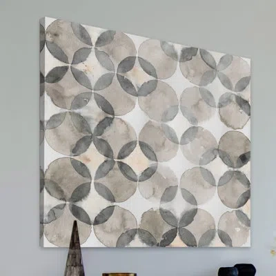 Marmont Hill 'staying Connected' Painting Print On Wrapped Canvas In White;gray