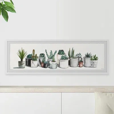 Marmont Hill 'sturdy Indoor Plants' - Picture Frame Print On Paper In Brown;green;gray