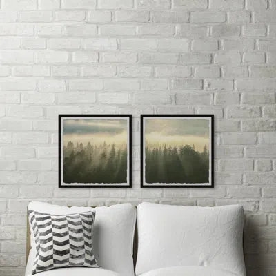 Marmont Hill Sunlight Through Trees Diptych In Blue;green;yellow