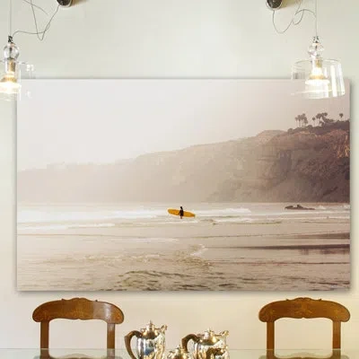 Marmont Hill 'surfer Girl' By Morgan J Hartley Painting Print On Wrapped Canvas In Brown;gray