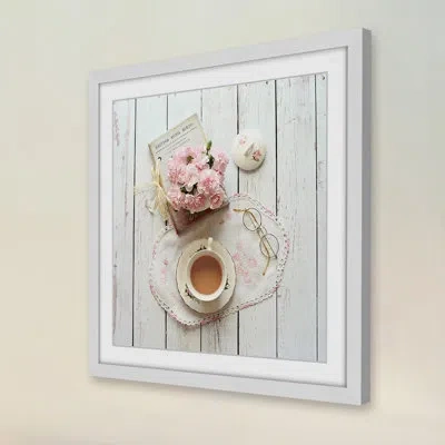 Marmont Hill Tea Time - Picture Frame Photograph Print On Paper In Blue;pink