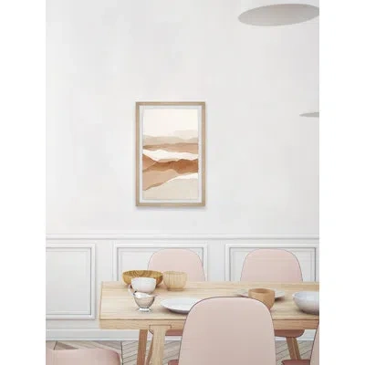 Marmont Hill The Glowing River - Picture Frame Painting In Brown;beige