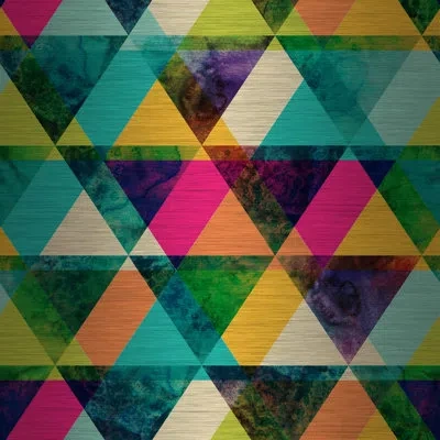 Marmont Hill The Greener Stain Graphic Art In Blue;green;yellow;pink;orange