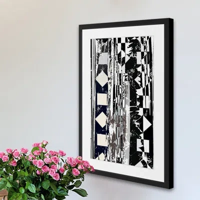 Marmont Hill The Lost Material - Picture Frame Graphic Art Print On Paper In Black;white