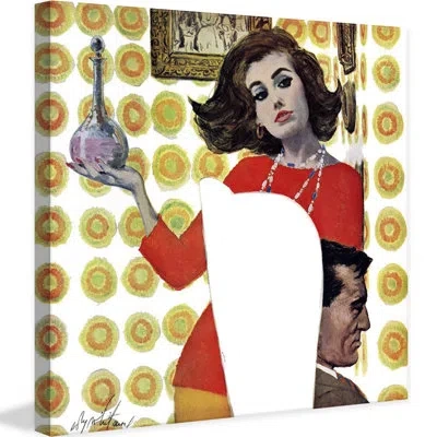 Marmont Hill The Love Potion By Coby Whitmore Painting Print On Wrapped Canvas In Red;beige