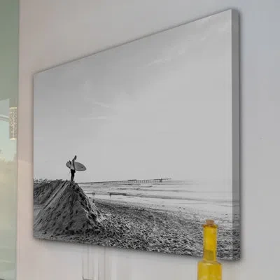 Marmont Hill 'the Pull' By Morgan J Hartley Painting Print On Wrapped Canvas In Black;white;gray