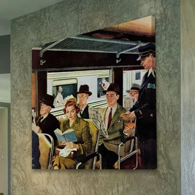 Marmont Hill This Does Not Commute By George Hughes Painting Print On Wrapped Canvas In Black;brown