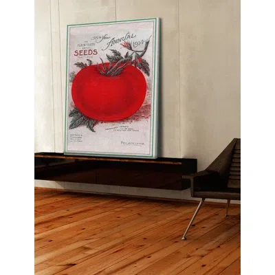 Marmont Hill 'tomatoes' Painting Print On Wrapped Canvas In Gray;red