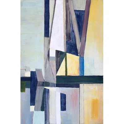 Marmont Hill 'trapped Old Man' Painting Print On Wrapped Canvas In Blue;gray;yellow
