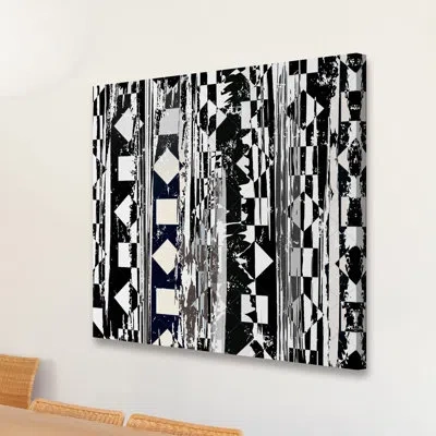 Marmont Hill 'unchained' Painting Print On Wrapped Canvas In Black;white
